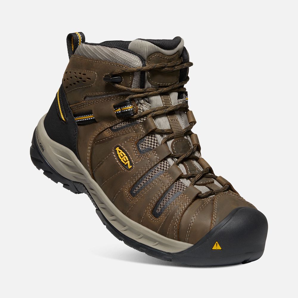 Keen Trekking Bot Erkek Kahverengi - Flint Ii (Steel Toe) - Türkiye WXUM37526